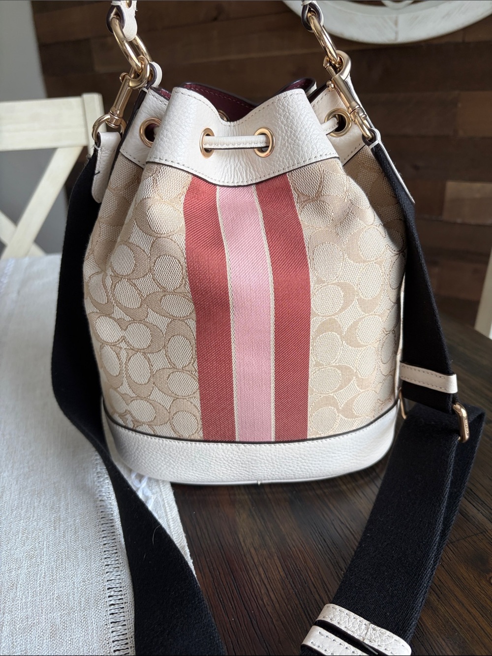 Coach Dempsey Drawstring Bucket Bag - Picture 2 of 13